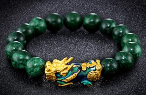 Chinese FengShui Mystical Bracelet PiXiu Jade Protection Bracelet