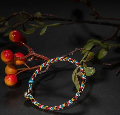 Tibet Handmade Mystical Bracelet Five Color Thread Protection Braid String Bracelet