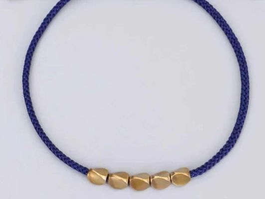 Lucky Tibetan Copper Beads Bracelet Healing Protection Bracelet Set 6.3 - 10 Inch