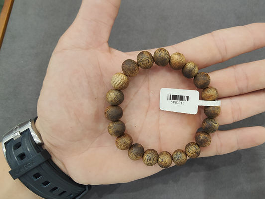 Natural Chinese Agarwood Bracelet Luxury Oud Bead Bracelet Smooth Texture