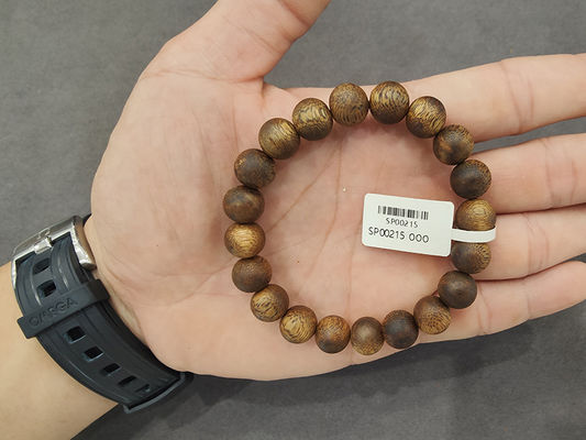 Natural Chinese Agarwood Bracelet Luxury Oud Bead Bracelet Smooth Texture