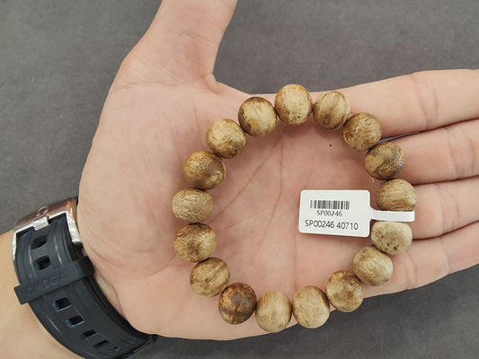 Adjustable Oud Wood Bead Bracelet For Sustainable Fashion Enthusiasts