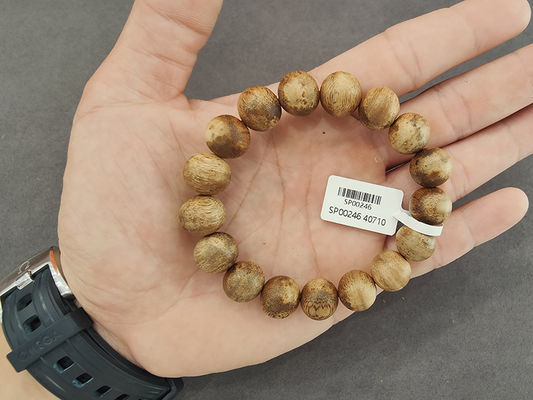 Adjustable Oud Wood Bead Bracelet For Sustainable Fashion Enthusiasts