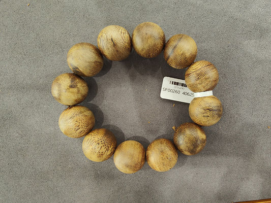 Adjustable Round Wood Bead Bracelet Handcrafted for a Natural and Bohemian Feel