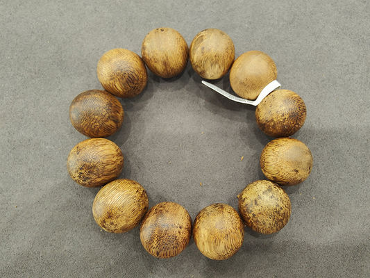 Acceptable Printing Agarwood Bracelet with Smooth Texture and Diamond Gemstone