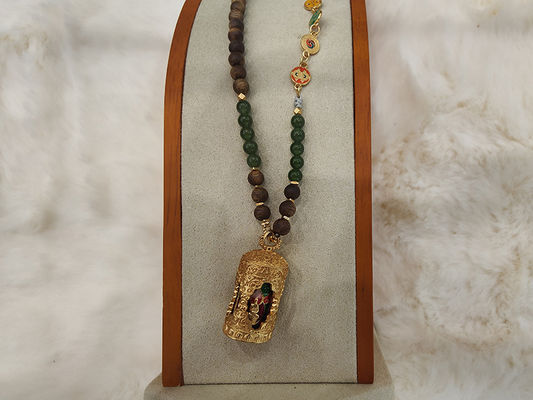 Luxurious Agarwood Pendant Lightweight Golden Agarwood Jewelry Adjustable Size