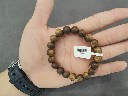 Couple Agarwood Fragrance Wood Bracelet Unisex Buddhist Wooden Bead Bracelet