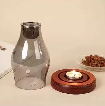 Hotel Agarwood Aroma Lamp Fragrance With Essential Oil Diffuser 7.5cm Diameter
