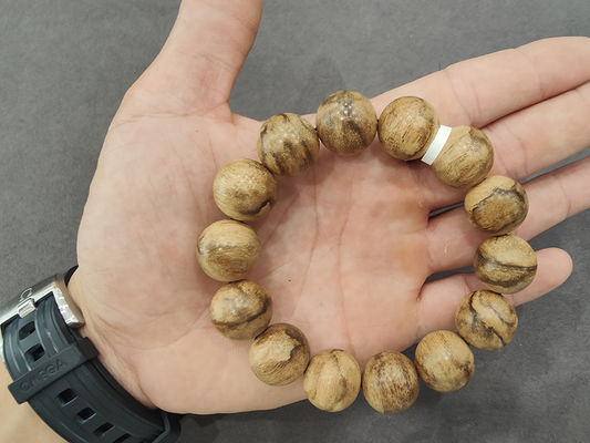 10mm Bead Size Chinese Oud Prayer Beads Bracelet Adjustable For Spiritual Connection
