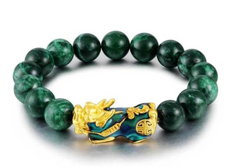 Chinese FengShui Mystical Bracelet PiXiu Jade Protection Bracelet