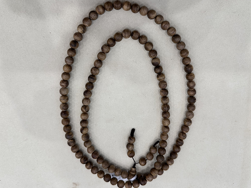 Customize Natural Round Agarwood Bracelet 6mm 8mm 10mm 12mm Yoga Meditation Healing