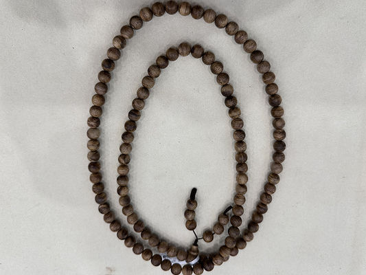 Harga yang bagus Sesuaikan Gelang Gaharu Bulat Alami 6mm 8mm 10mm 12mm Yoga Meditasi Penyembuhan on line