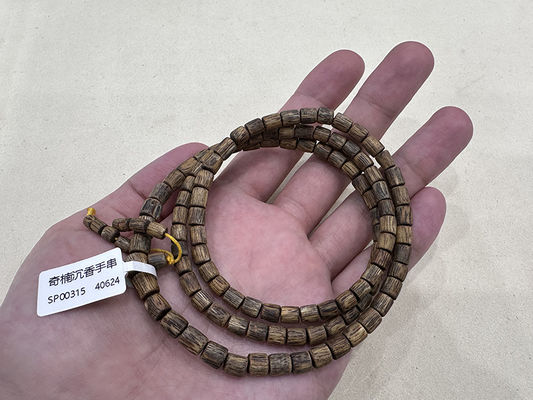Harga yang bagus Chinese Oud Bakhoor Pure Agarwood Bracelet Untuk Hadiahkan Lobster Claw / Hook Clamp on line